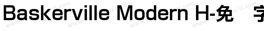 Baskerville Modern H字体转换